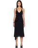 Acne Studios Acne Studios Black Silk Bow Midi Dress - 1