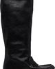 Acne Studios Acne Studios Black Slouch Saddle Tall Boots - 1