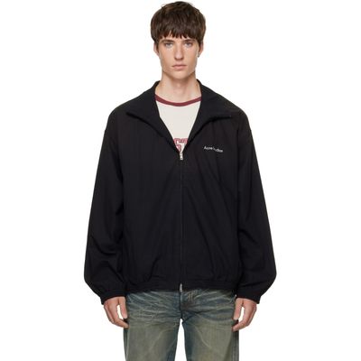 Acne Studios Acne Studios Black Washed Logo Jacket