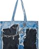 Acne Studios Acne Studios Blue & Black Denim Print Tote - 1