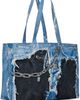 Acne Studios Acne Studios Blue & Black Denim Print Tote - 2