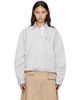 Acne Studios Acne Studios Blue & Gray Striped Polo - 1