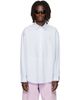 Acne Studios Acne Studios Blue Button-Up Logo Shirt - 1