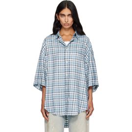 Acne Studios Acne Studios Blue Checked Flannel Shirt