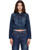 Acne Studios Acne Studios Blue Fitted Denim Jacket - 1