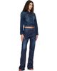 Acne Studios Acne Studios Blue Fitted Denim Jacket - 4