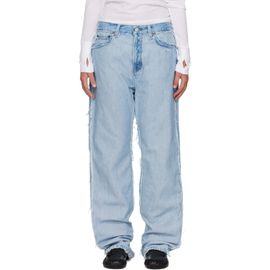 Acne Studios Acne Studios Blue Frayed Jeans