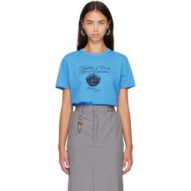 Acne Studios Acne Studios Blue Graphic Jersey T-shirt