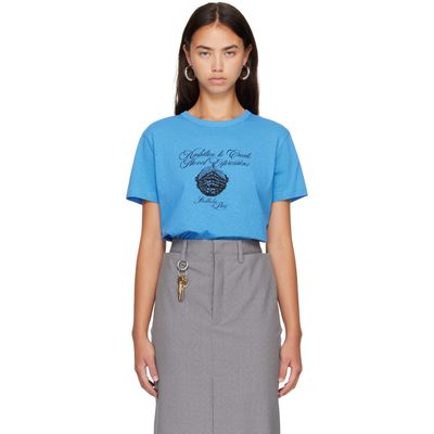Acne Studios Acne Studios Blue Graphic Jersey T-shirt