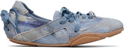 Acne Studios Acne Studios Blue Lace-up Leather Sneakers