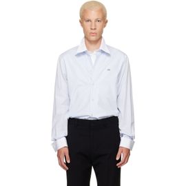 Acne Studios Acne Studios Blue Layered Poplin Button-Up Shirt