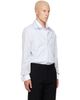Acne Studios Acne Studios Blue Layered Poplin Button-Up Shirt - 2