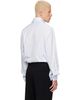 Acne Studios Acne Studios Blue Layered Poplin Button-Up Shirt - 3