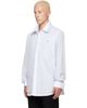 Acne Studios Acne Studios Blue Layered Poplin Button-Up Shirt - 4