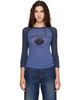 Acne Studios Acne Studios Blue Logo Jersey T-shirt - 1