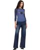 Acne Studios Acne Studios Blue Logo Jersey T-shirt - 4