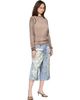 Acne Studios Acne Studios Blue Trompe-l’Oeil Denim Shorts - 4