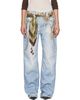 Acne Studios Acne Studios Blue Trompe-L'Oeil Jewellery Jeans - 1
