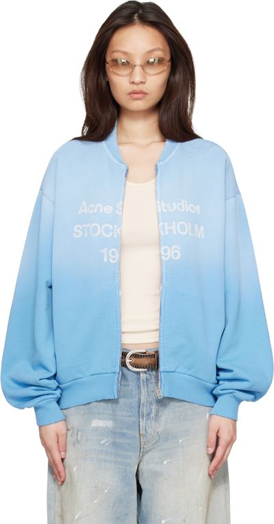 Acne Studios Acne Studios Blue Washed Zip-Up Jacket