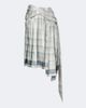Acne Studios Acne Studios Bow-detail checked silk satin midi skirt - 1