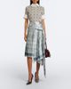 Acne Studios Acne Studios Bow-detail checked silk satin midi skirt - 2