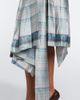 Acne Studios Acne Studios Bow-detail checked silk satin midi skirt - 4