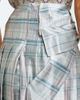 Acne Studios Acne Studios Bow-detail checked silk satin midi skirt - 5