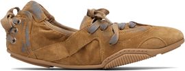 Acne Studios Acne Studios Brown & Blue Lace-up Suede Sneakers