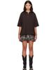 Acne Studios Acne Studios Brown & Green Layered T-shirt Minidress - 1