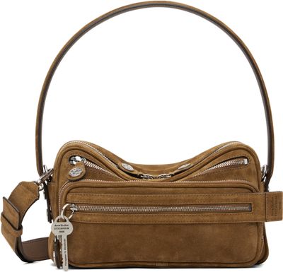 Acne Studios Acne Studios Brown Camero Party Suede Bag
