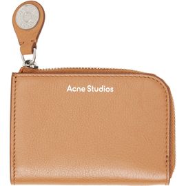 Acne Studios Acne Studios Brown Compact Zip Wallet