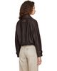 Acne Studios Acne Studios Brown Cropped Leather Jacket - 3