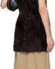 Acne Studios Acne Studios Brown Faux-Fur Minidress - 3
