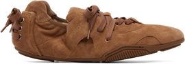 Acne Studios Acne Studios Brown Lace-Up Suede Sneakers