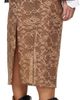 Acne Studios Acne Studios Brown Lace Midi Skirt - 3