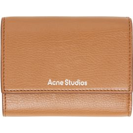 Acne Studios Acne Studios Brown Leather Trifold Wallet