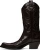 Acne Studios Acne Studios Brown Pointy Leather Cowboy Boots - 3
