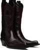 Acne Studios Acne Studios Brown Pointy Leather Cowboy Boots - 4