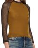 Acne Studios Acne Studios Brown Semi-Sheer T-shirt - 2