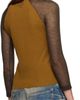Acne Studios Acne Studios Brown Semi-Sheer T-shirt - 3