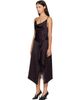 Acne Studios Acne Studios Brown Shiny Satin Slip Midi Dress - 4