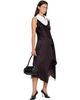 Acne Studios Acne Studios Brown Shiny Satin Slip Midi Dress - 5