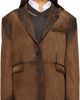 Acne Studios Acne Studios Brown Suede Suit Jacket - 1