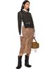 Acne Studios Acne Studios Brown Wrinkled V-Neck Sweater - 4