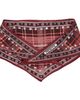 Acne Studios Acne Studios Burgundy Check Silk Scarf - 1