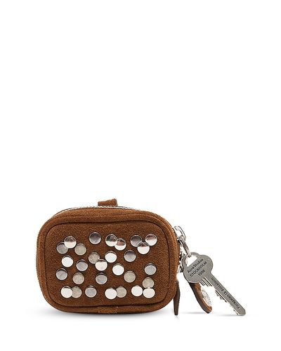 Acne Studios Acne Studios Camero Clip Rivets Suede Coin Pouch