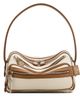 Acne Studios Acne Studios Camero Party Canvas Shoulder Bag Cream Beige/Brown One - 1