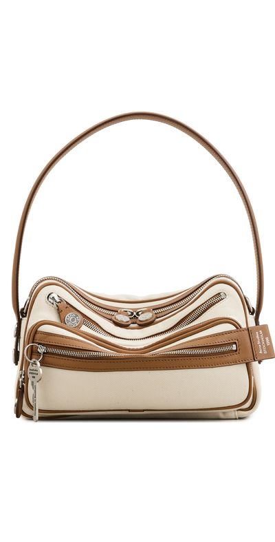 Acne Studios Acne Studios Camero Party Canvas Shoulder Bag Cream Beige/Brown One