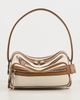 Acne Studios Acne Studios Camero Party Canvas Shoulder Bag Cream Beige/Brown One - 2