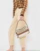 Acne Studios Acne Studios Camero Party Canvas Shoulder Bag Cream Beige/Brown One - 3